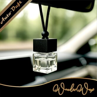 Autoduft Quadratisch klar-schwarz 8 ml