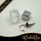 Autoduft Clip Quadrat mit Ornament 3 Farben 10 ml