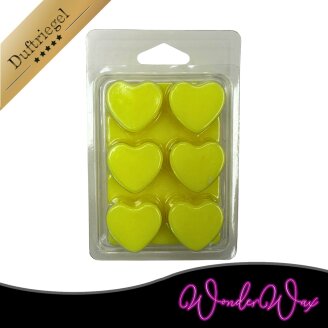 Neon Duftriegel 6 x Duftwachs Herzen