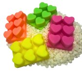 Neon Duftriegel 6 x Duftwachs Herzen