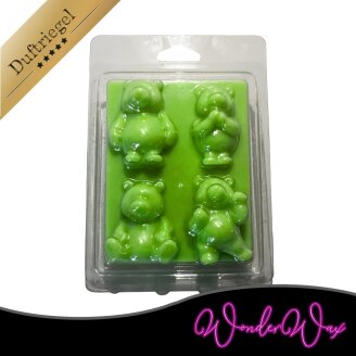 Neon Duftriegel 6 x Duftwachs Bären