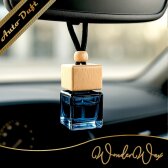 Autoduft Quadrat Schwarz Deckel braun 8 ml