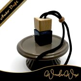 Autoduft Quadrat Schwarz Deckel braun 8 ml