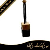 Autoduft Quadrat Schwarz Deckel braun 8 ml