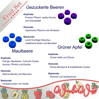 Duftprobenset Früchte Duftwachs