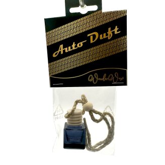 Autoduft Quadrat Schwarz Deckel rund braun 8 ml