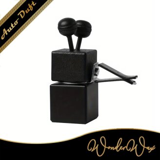 Autoduft Clip Quadrat Schwarz 8 ml
