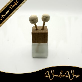 Autoduft Clip Quadrat Milchglas 8 ml