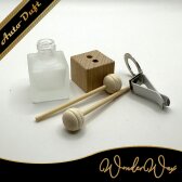 Autoduft Clip Quadrat Milchglas 8 ml