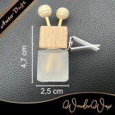 Autoduft Clip Quadrat Milchglas 8 ml