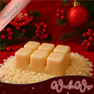 Christmas Duftriegel 6 x Duftwachs Würfel Weiß