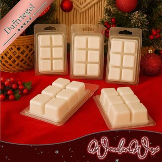 Christmas Duftriegel 6 x Duftwachs Würfel Weiß