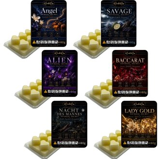 Parfume Duftriegel 6 x Duftwachs Herzen Weiß
