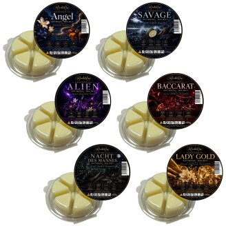 Parfume Duftkreis 6 x Duftwachs Ecken Weiß