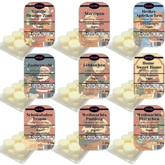 Christmas Duftriegel 6 x Duftwachs Kreise Weiß