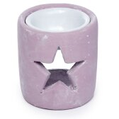 Duftlampe Rosa Stern aus Beton