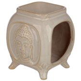 Duftlampe aufgeprägter Buddha aus Keramik