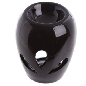 Duftlampe mit ausgestanzten Blumenblätter aus Keramik