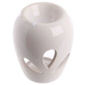Duftlampe mit ausgestanzten Blumenblätter aus Keramik