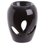 Duftlampe mit ausgestanzten Blumenblätter aus Keramik